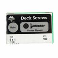 Homecare Products 40400 6 x 1 in. Deck Screws, 100PK HO3310136